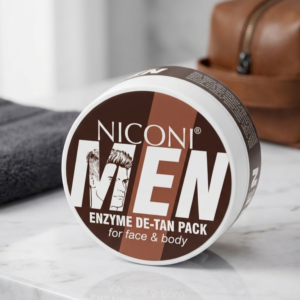 Niconi Men Enzyme De-Tan Pack - Advanced Skincare Facial Pack For Tan Removal Brightening Deep Cleansing And Smooth Refreshing Men Skin Tone - 100g - Image 2