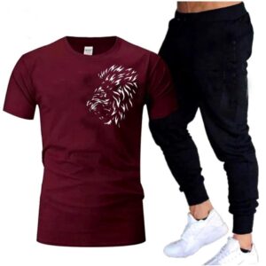 Premium Micro Men’s Tracksuit Tiger Print – Comfortable Sportswear | Gym & Workout Suit - Image 2