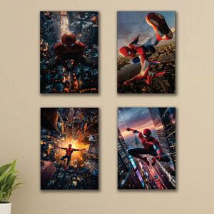 Set of 4 Premium Wall Art Photo Tiles – Modern Home Decor Sets 8x11 - Image 1