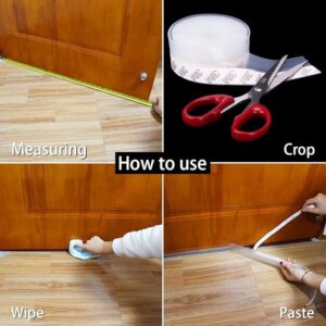 1 Meter Self-Adhesive Door Sealing Tape | Weatherproof Door & Window Seal Strip | Wind & Dust Protection - Image 5