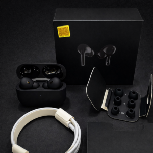 Original Black Pro 2 Box Pack Wireless Earbuds with All Accessories – Black - Image 2