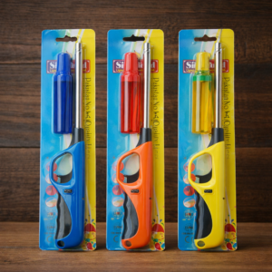 Refillable Gas Kitchen BBQ Candle Lighter with Gas Refill Bottle – Long Nozzle Multipurpose Flame Lighter - Image 2