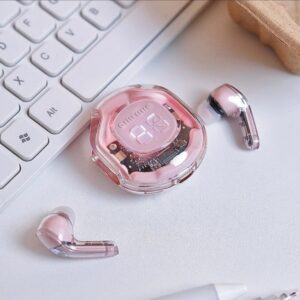 Air39 Transparent Wireless Earbuds with cover | Bluetooth 5.3 TWS AirBuds with LED Display - Image 3