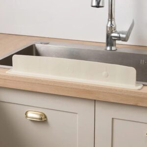 Kitchen Sink Splash Guard Water Barrier – Self-Adhesive Silicone Water Splash Guard for Kitchen Sink, Countertop & Stove (Random Color) - Image 2