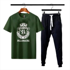 Premium Micro Men’s Tracksuit Billionaire Print – Comfortable Sportswear | Gym & Workout Suit - Image 3