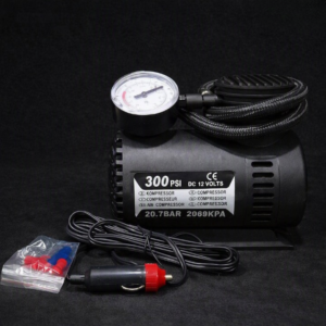 300 PSI DC 12V Air Compressor – Portable Car Tyre Inflator with Pressure Gauge - Image 2