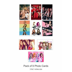 Black Pink Photo Cards Pack of 9 Photo Cards For Kpop Lovers - Image 1