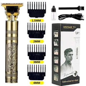 Professional Vintage T9 Trimmer – Cordless Hair Clipper And Shaving Machine For Men - Grooming Product Designed For Hair Cutting And Daily Shaving Routine (Metal Body) - Image 1