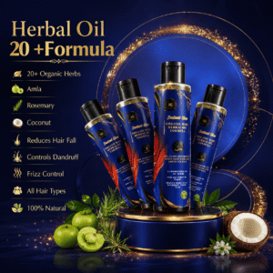 Instant Glow Herbal Oil 20+ Formula 200ml | Organic Hair Oil with Amla & Rosemary | Anti Hair Fall, Dandruff & Frizz Control | Hair Growth & Scalp Nourishment Oil - Image 2