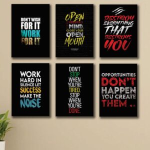 Set of 6 Premium Wall Art Photo Tiles – Modern Home Decor Sets 8x11 - Image 1