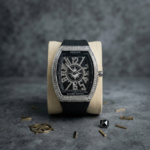 Denvosi Luxury Diamond Studded Strap Men’s Watch Elegant Durable Stylish Premium Choice For Parties Daily Wear And Special Occasions (Without Box) - Image 3